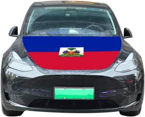 Accessoire de véhicule d'impression numérique de couverture de capot de <span class=keywords><strong>voiture</strong></span> de drapeau des Caraïbes personnalisé de qualité supérieure pour le carnaval et les défilés nationaux - Product Image 6