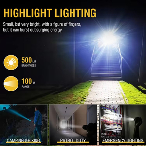 <span class=keywords><strong>BORUiT</strong></span> V5S Mini EDC <span class=keywords><strong>linterna</strong></span> LED 12 modos de luz antorcha recargable con imán de Clip luz UV lámpara de Camping al aire libre 500LM - Product Image 3
