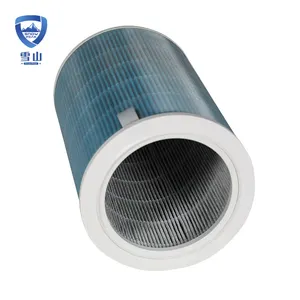 Cylindrical Hepa Cartridge Activated Carbon Filters Air Purifier Filter Replacement