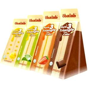 Gâteaux triangulaires au chocolat aux fruits <span class=keywords><strong>Ouba</strong></span> en gros, pains, gâteaux et snacks asiatiques personnalisés disponibles - Product Image 1