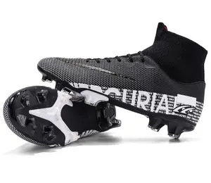 melhores sapatos de futebol de relva artificial Suppliers-Chuteiras de futebol artificial pu, atacado, melhores sapatos americanos de gramado