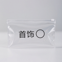 Petit emballage de bijoux personnalisé sac en plastique zippé sac à fermeture éclair mignon mat pour boucle d'oreille logo réutilisable mini pochette à zip-lock en PVC