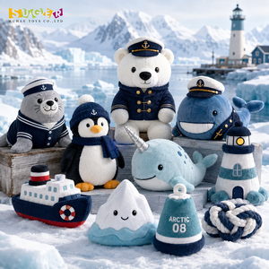 Peluche Personalizzati Orso <span class=keywords><strong>Marinaio</strong></span> e Orso Marino da Nautica, MOQ Basso, Etichetta Privata, Consegna Rapida per Merchandising Yacht Club - Product Image 1