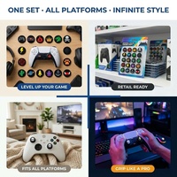 Ensemble de 16 capuchons de protection en silicone pour pouces |   Couvre-Joystick Antidérapant |   Compatible avec P5/P4/Xb/Sw |   Logo et emballage personnalisés OEM |   Vente en gros