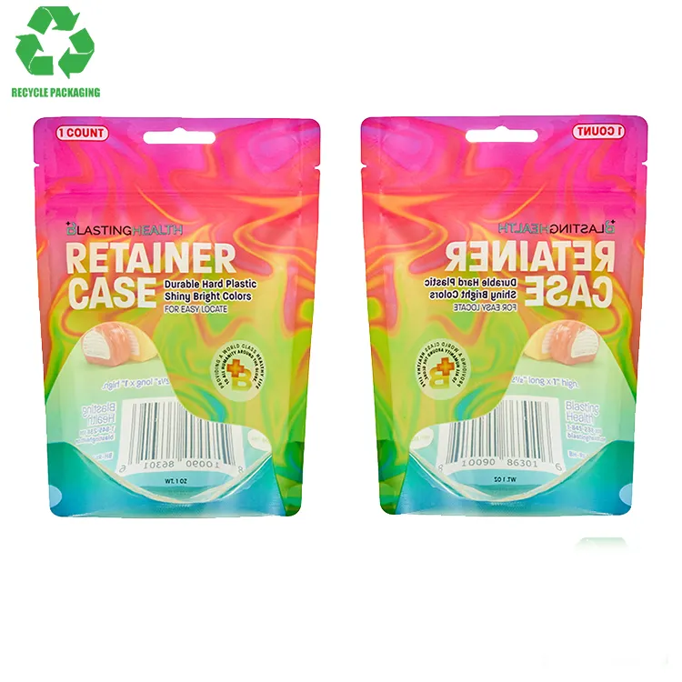 Riciclare Eco Friendly 32Oz 150micron PP plastica a prova di umidità su misura rotocalco colorato stampa di imballaggio Stand Up Pouch