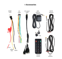 Double carte SD MDVR Kit 4G WIFI GPS 1080P AHD DVR de voiture Mobile avec 4 IR Vision nocturne caméras étanches et moniteur VGA 7 pouces