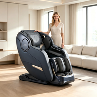 Fauteuil de massage inclinable haut de gamme avec finition de qualité supérieure et matériaux premium, grande taille, expérience de relaxation