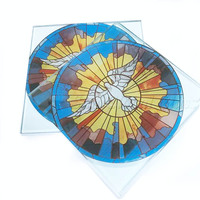 Accueil église vitrail intérieur plafond dômes antique vitrail lucarne cathédrale sécurité numérique imprimé verre