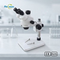 REHAZE Lab Trinocular Compound Stereo Microscope 10x Eyepiece 1080p HD LED Display Auto Focus IP53 with External Display Support