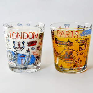 Taza de diseñador japonés-británico Taza de té de estilo japonés transparente para el desayuno Agua Cerveza Jugo Ilustración Mismo estilo Ciudad - Product Image 4