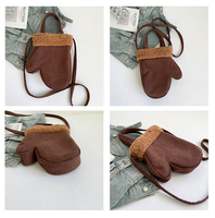 Sac à main en daim style coréen personnalisé, tendance, double face, élégant, sac à bandoulière pour femme, sac hobo en peluche pour femme