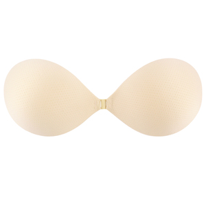 Women's Breathable Invisible Reusable Stick-On <strong>Bras</strong> Backless Solid Pattern Push-up Strapless Adhesive <strong>Bra</strong> for Dress Logo on Cup - Product Image 4