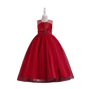 Últimos vestidos de noche de fiesta de tul con estilo <span class=keywords><strong>para</strong></span> niñas, vestido de bebé, diseños <span class=keywords><strong>para</strong></span> <span class=keywords><strong>adolescentes</strong></span>, bordes de algodón perfectos <span class=keywords><strong>para</strong></span> <span class=keywords><strong>Navidad</strong></span> - Product Image 1