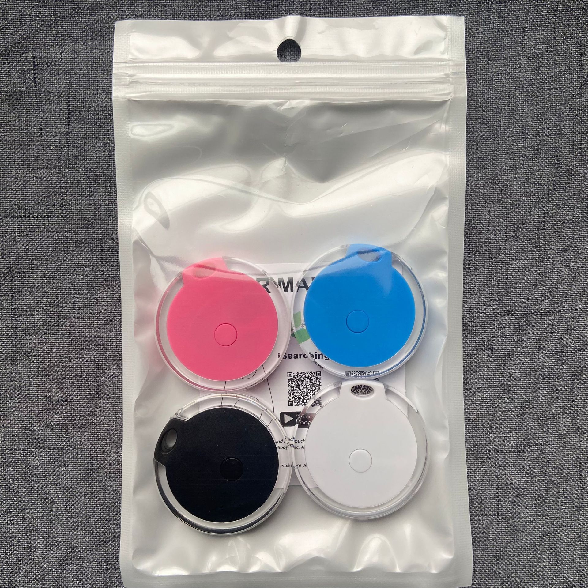Quatre couleurs dans un sac opp-coloré