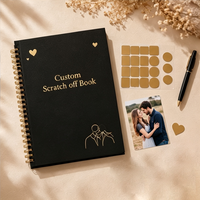Livre à gratter personnalisé pour couples, 60 idées romantiques pour des soirées en amoureux, album de scrapbooking, cadeau d'anniversaire, de mariage ou de fiançailles, vente chaude
