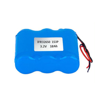 Batterie au lithium fer phosphate 32700 1S3P 3.2V 18a Lifepo4 pour caméra de surveillance solaire de réverbère