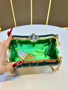 Shiny Rhinestone Evening Bag Ladies Diamond <b>Clutch</b> Handbag Luxury Crystal <b>Wedding</b> Party Handbags Elegant Lady Chain Shoulder Bag - Product Image 5