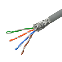 OEM/ODM Cat5e Sftp 4 pasang tembaga telanjang CCA HCCA CCAG 24awg 0.5mm kabel Lan kabel jaringan CAT6 CAT6A CAT7 UTP/FTP/SFTP