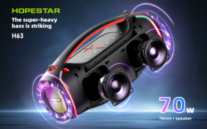 Altavoz Portátil Hopestar H63 Hifi para Exteriores, Altavoz Inalámbrico MP3, Altavoces Resistentes al Agua con TF y USB - Product Image 4