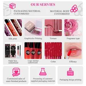 Kosmetik Lip gloss Verpackung Vendor Hot Sale Flüssiger Lippenstift Mode Bulk Custom Logo Matte Lip gloss Kit