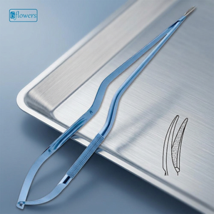 Porte-aiguilles micro 6 fleurs TC, instrument chirurgical manuel en acier inoxydable pour chirurgie générale, certifié CE Classe I F7-388 23,5 cm - Product Image 2