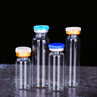 Flacons en verre personnalisés de petite taille, 2 ml à 30 ml, avec bouchons en caoutchouc et joints en aluminium pour l'emballage pharmaceutique
