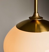 Lustre suspendu simple en verre de style nordique traditionnel classique pour la maison, le salon et la chambre à coucher