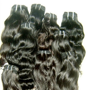 Cabello Humano Natural 100% Sin Procesar, Remy, de Templo Indio, para Tejer, India. El Mejor Tejido Doble a Máquina de 100g Sin Desprendimiento, Todos los Colores - Product Image 1