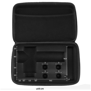 Estuche de transporte, caja de almacenamiento portátil con material EVA, accesorios impermeables, a prueba de golpes y polvo para dispositivo <span class=keywords><strong>Hyperice</strong></span> Hypervolt - Product Image 3