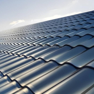 Paneles Solares Curvos para Techos, Paneles Fotovoltaicos para Techos Solares BIPV Domésticos, Sistema de Energía Solar, Lámina de Tejas Solares BIPV - Product Image 4