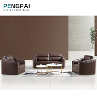 Pengpai Soft Leaders Lounge Mobilier de bureau en attente Ensemble de canapés 1 + 1 + 2 places Meubles de bureau Canapé Mobilier de salon