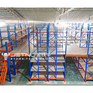 Sistema de Prateleiras de Mezanino para Armazém de 3 Andares de Alta Resistência |   Capacidade de Carga de 1000KG/m² |   5000mm de Altura - Product Image 1