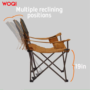 Silla Plegable Portátil para Camping y Playa Woqi, Color Verde Pavo Real, 53.5x44x61cm - Product Image 3