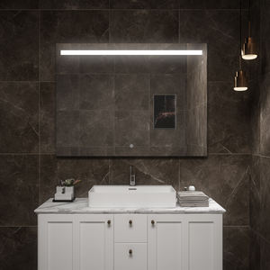 Tira de luz LED Rectangular moderna, espejo de baño inteligente antivaho, tocador de decoración de pared grande para espejo iluminado de apartamento de Hotel - Product Image 3