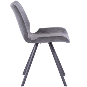 Chaise de salle à manger moderne, 3 h libre pour loisir, ensemble de siège croisé en métal blanc, presbyte, Yuhai, Cosy - Product Image 3