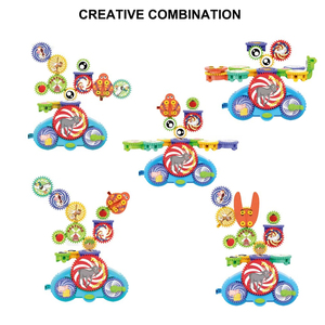 Bloques de Construcción STEM, Ladrillos de Juguete Técnicos para Ensamblar, Animales de Dibujos Animados, Cognición, Engranajes de Plástico DIY, Juguetes de Construcción Eléctricos Educativos - Product Image 6