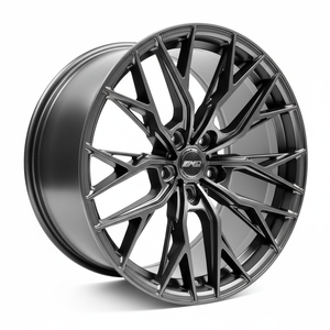 Rines de Aluminio Forjado Estilo Racing Moderno en Gris Mate con Borde Pulido de 19-21 Pulgadas - Product Image 1