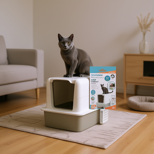 Caja de Arena para Gatos, Rectangular, 65 L, Plástico, Manual, Accesorio de Higiene Felina - Product Image 2