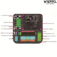Système de réfrigération embarqué WINFULL, nouvelle génération, 12V 1800W, capacité de refroidissement 2000M/h, ventilateur électronique pour camion de classe 8