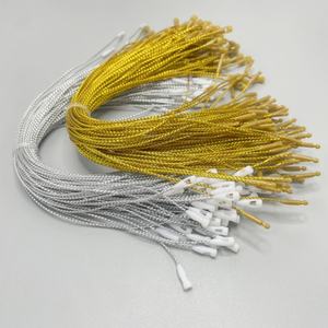 Etiquette de joint de corde de vêtement personnalisée fournisseur ficelle d'étiquette suspendue en fil d'or pour accessoires de vêtement - Product Image 2