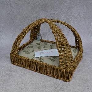 Lit pour chat en saule fait main, nid pour animaux en osier naturel tressé, utilisation intérieure, respirant, écologique, style animalier, coussin lavable - Product Image 5