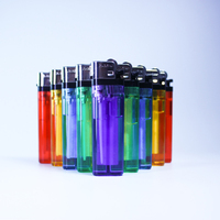 Briquet à gaz jetable en plastique, 30 ans d'expérience, au butane, sûr, portable, durable, design minimaliste, pour cadeaux promotionnels