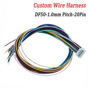 Kabel Konektor Tembaga Berlapis Timah DF50S-20S-1C Pitch 1.0mm Single Side Wiring Harness untuk Modul Kamera Keamanan Instrumen Pintar - Product Image 1