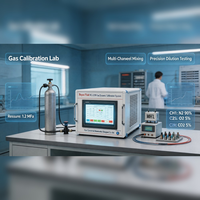 Bayou-Lok High Precision Dynamic Gas Calibrator Detection Machine Multi-channel Gas Dilution Multi-component Mixer IP55