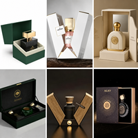 Boîte de parfum de luxe vide, conçue sur mesure, emballage créatif en papier pour cosmétiques, finition mate, boîtes en carton avec feuille métallisée