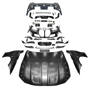 M4 Style Upgrade paraurti per auto labbro anteriore diffusore posteriore gonna laterale Vents Spoiler Hood Body Kit per <span class=keywords><strong>BMW</strong></span> serie 4 <span class=keywords><strong>G22</strong></span> 2 porte - Product Image 1