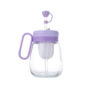 Taza <span class=keywords><strong>de</strong></span> té Yuanqi gorda bonita <span class=keywords><strong>de</strong></span> 500ml, taza <span class=keywords><strong>de</strong></span> vidrio <span class=keywords><strong>con</strong></span> <span class=keywords><strong>filtro</strong></span> <span class=keywords><strong>de</strong></span> fruta <span class=keywords><strong>con</strong></span> pajita antipolvo <span class=keywords><strong>y</strong></span> mango portátil - Product Image 6