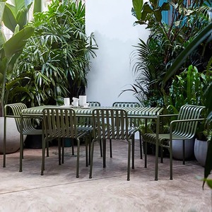 Ensemble de chaises de <span class=keywords><strong>table</strong></span> en fer pour l'extérieur, simple et moderne, pour la terrasse ou le balcon, pour le thé ou les repas, meubles en métal fabriqués à la main - Product Image 2
