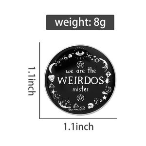 Pin Enamel We Are the Weirdos Mister, Simbol Tengkorak Bulan Punk Mistis, Bros, Lencana Kerah Pakaian, Perhiasan, Hadiah, Grosir - Product Image 6