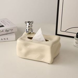 High-end, light luxury, Instagram-worthy creative silver tissue <b>box</b> for living room, 2026 new style, popular and aesthetically - Product Image 3